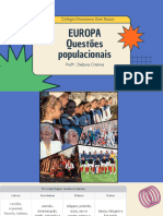 Europa Questões Populacionais 9ano