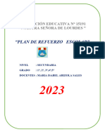 PLAN DE REFUERZO ESCOLAR-2023 WWW.YOUTEACHER.NET