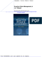 Test Bank For Proactive Police Management 8 Edition Edward A Thibault