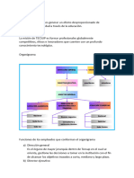 Visión Mision Organigrama y Funciones de Empleados Tecsup