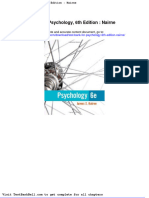 Test Bank For Psychology 6th Edition Nairne