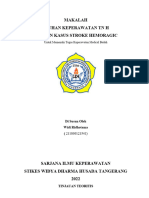 Makalah Asuhan Keperawatan TN H Dengan Kasus Stroke Hemoragic