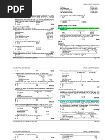 P03 - Absorption, Variable & Throughput Costing
