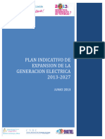 Plan Indic. de Exp. de Gen. Elect 2013-2027