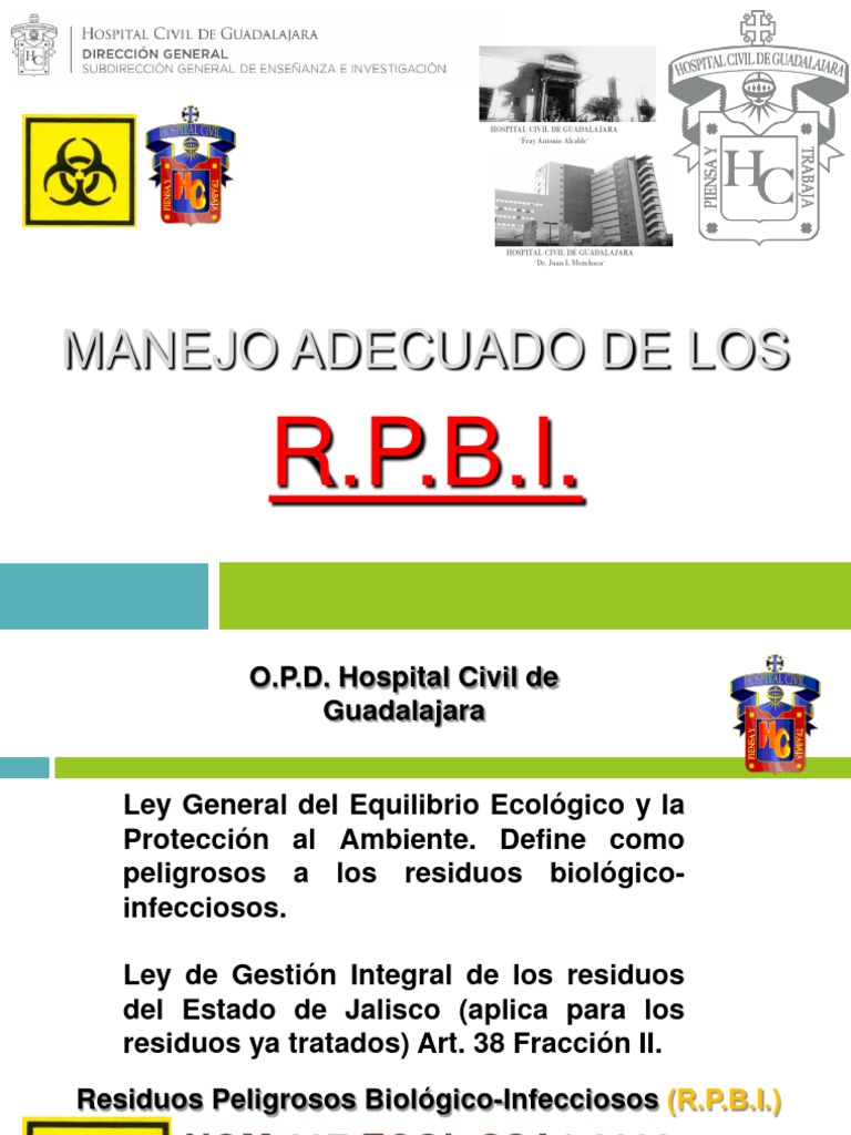 Manejo de RPBI en Hospitales de Guadalajara | PDF
