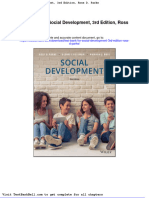 Test Bank For Social Development 3rd Edition Ross D Parke