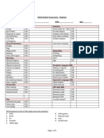 Initial Student Assessment