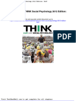 Test Bank For Think Social Psychology 2012 Edition Duff