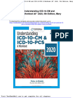 Test Bank For Understanding Icd 10 CM and Icd 10 Pcs A Worktext 2020 5th Edition Mary Jo Bowie