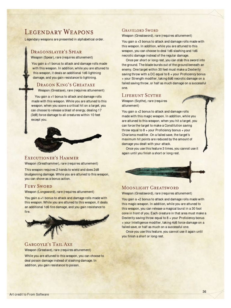 Dark Souls Weapons | PDF