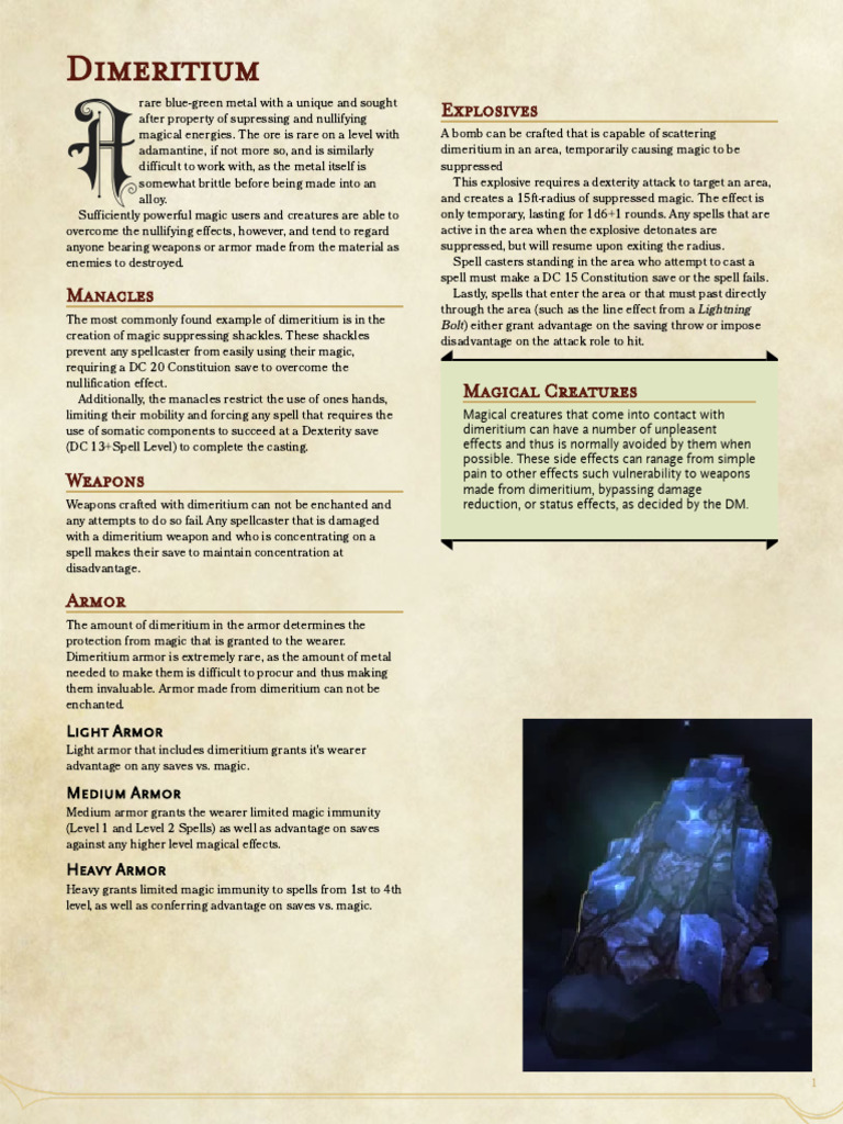 Dimeritium | PDF