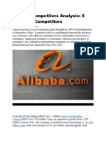 Alibaba Competitors Analysis