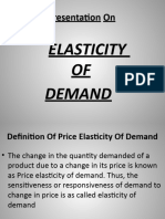 Elasticity of Demand