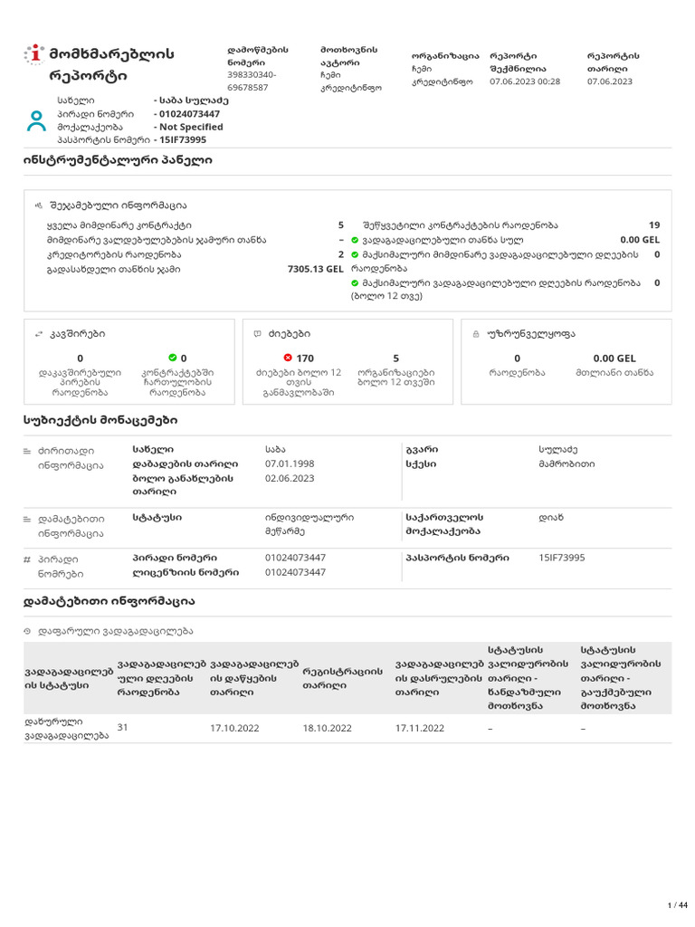 Report 2023 06 06 | PDF