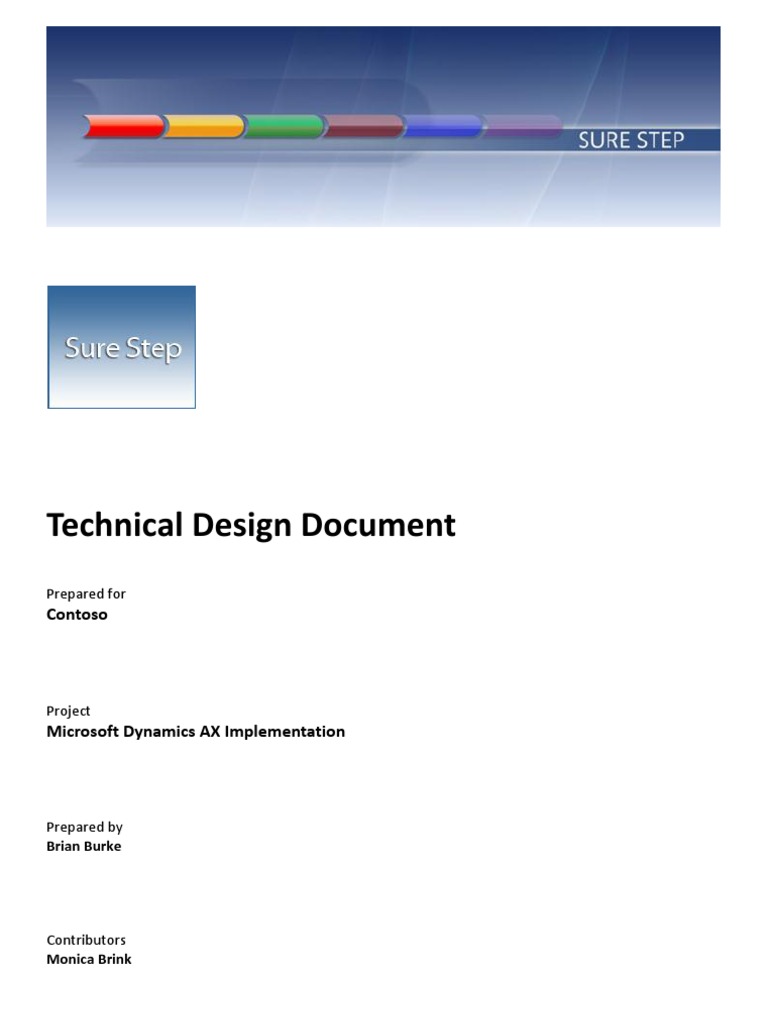 Technical Design Document for D365 AX | PDF | Information Technology ...