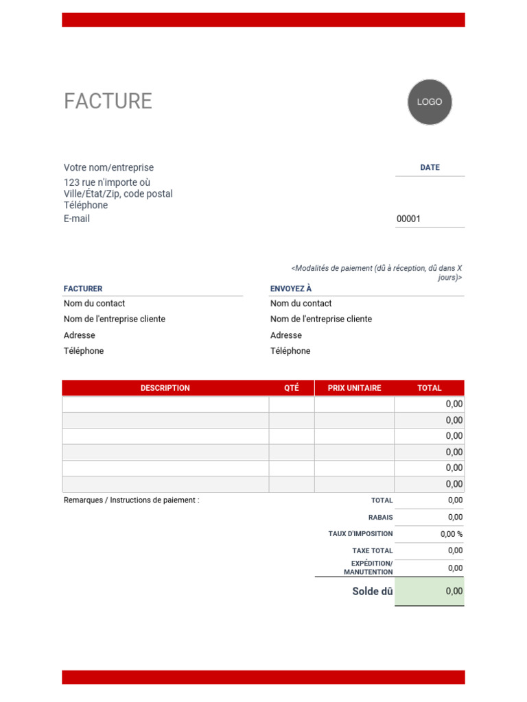 Facture Client Professionnelle | PDF