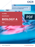 OCR A Level Biology A (H420) Specification