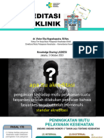 Knowledge Sharing LASKESI-Akreditasi Klinik