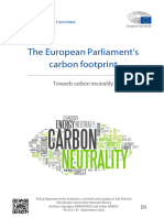 The European Parliament's Carbon Foodprint