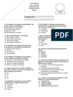 Examen Plan Lector 2 Año 3er Bimestre Fila B