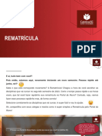 REMATRÍCULA Orientações