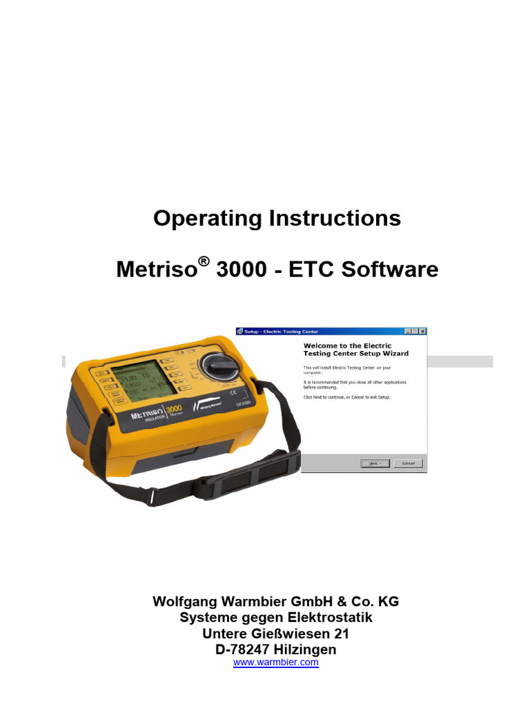 Operating Instructions - ETC Software | PDF | Computers | Technology ...