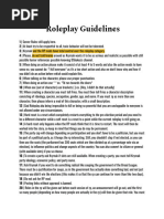 Roleplay Guidelines