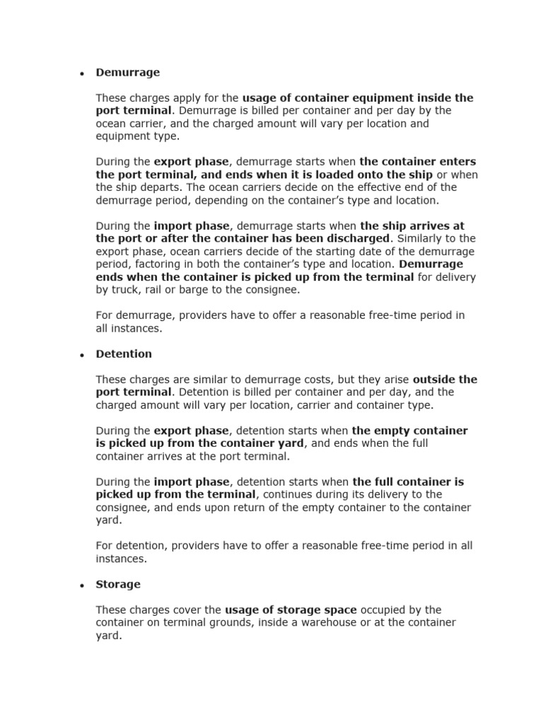 Container Fee Guidelines | PDF | Business | Home & Garden