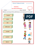 Ficha Etapas Del Desarrollo Humano 3ro