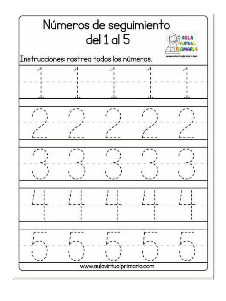Numeros Del 1 A 9 | PDF