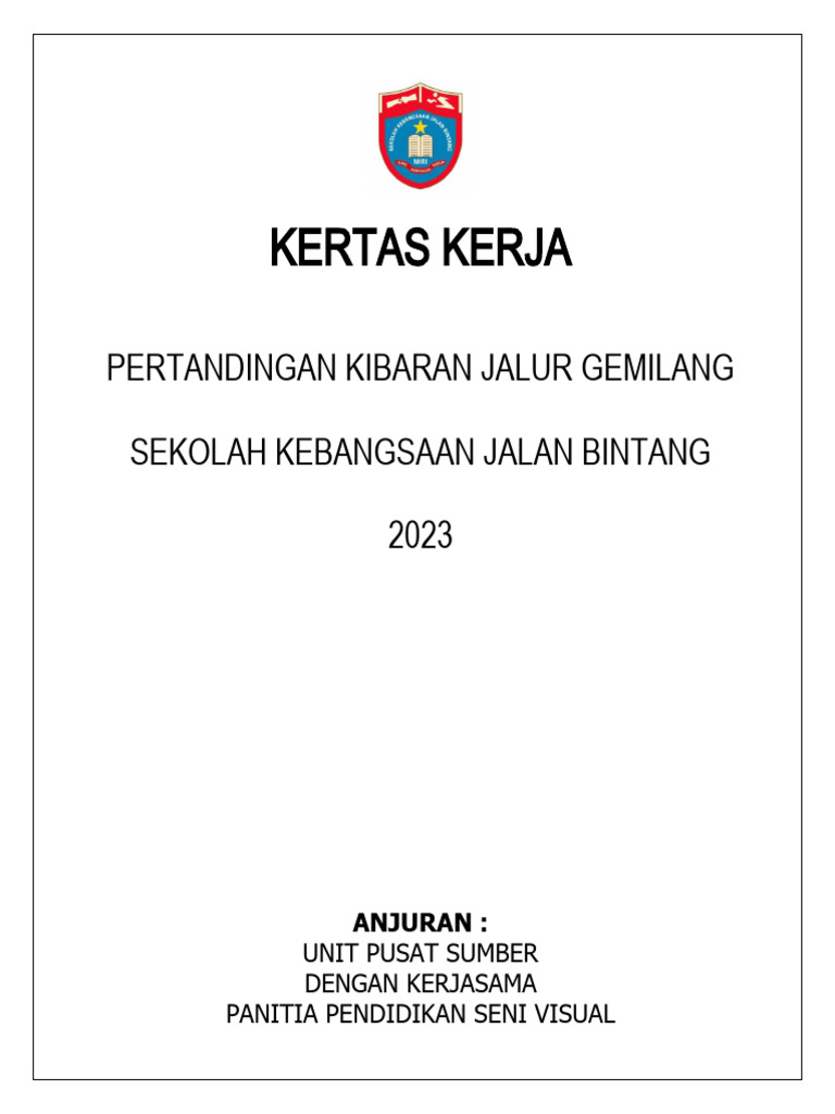 Kertas Kerja Pertandingan Kibaran Jalur Gemilang | PDF