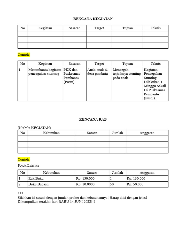 Template Proker RAB Nya 080956 PDF