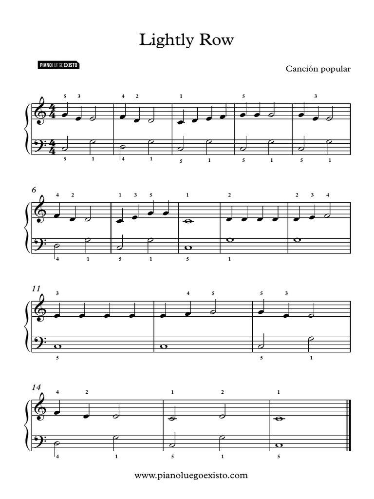 Lightly Row - Partitura Completa | PDF