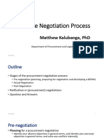 The Negotiation Process