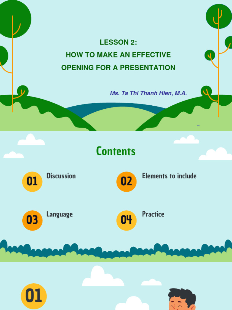 Effective Presentation Openings Guide | PDF | Human Communication