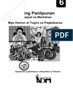 Araling Panlipunan: Ikaapat Na Markahan Mga Hamon at Tugon Sa Pagkabansa