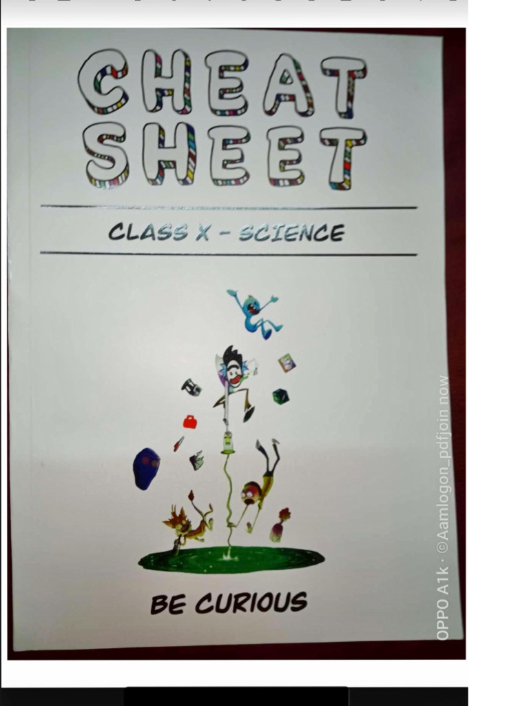 BKP Cheat Sheet Science Class 10 | PDF