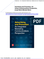 Test Bank For Advertising and Promotion An Integrated Marketing Communications Perspective 12th Edition George Belch Michael Belch Download