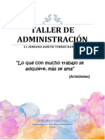 Antologia. Taller de Administracion