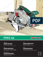 Manual Parkside PHKS 66