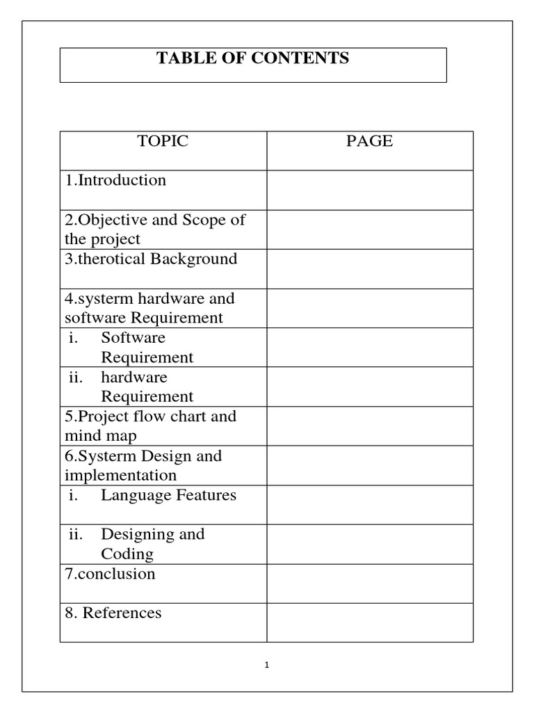 Computer project sample pdf