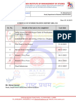 Project Schedule Notice