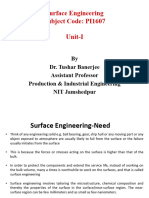 1. Introduction to Surface Engneering