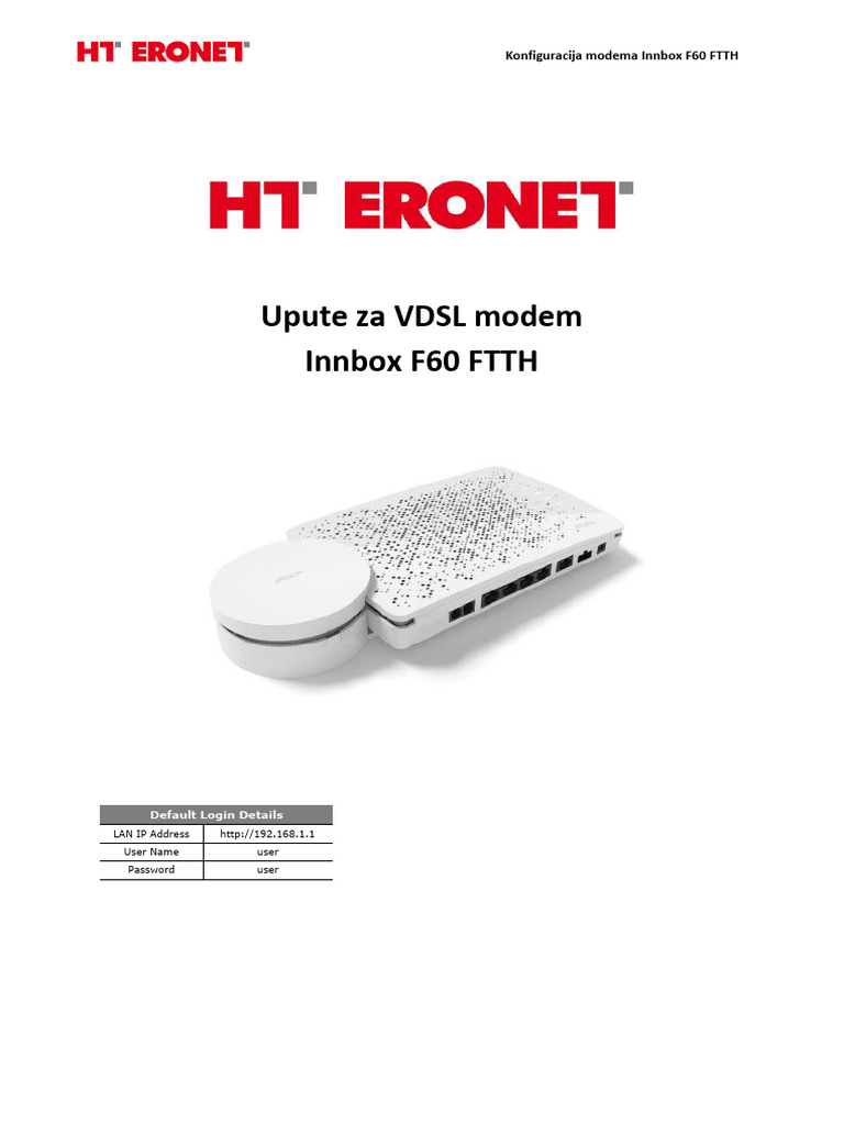 Innbox f60 Upute-Za Korisnike 165450 145348 | PDF