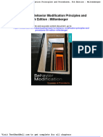 Test Bank For Behavior Modification Principles and Procedures 5th Edition Miltenberger Download