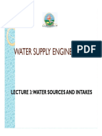 Lecture 3 Water Sources and Intake