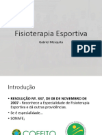 Fisioterapia Esportiva 1° Aula - Prof° Gabriel - Desportiva