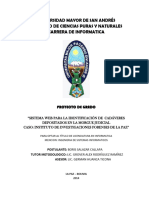 Universidad Mayor de San Andrés Facultad de Ciencias Puras Y Naturales Carrera de Informatica