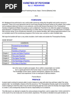 Varieties of Psychism