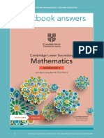 Cambridge Lower Secondary Maths Workbook 9-Answers